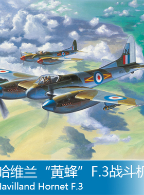 小号手 1/48 德.哈维兰“黄蜂”F.3战斗机 02894