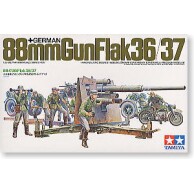 田宫拼装战车模型 1/35 Flak36/37 88mm炮 35017