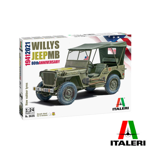 伊达雷利 1/24 威利 WILLYS MB 1941-2021 吉普车 3635