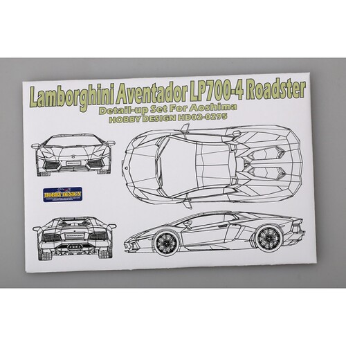 HobbyDesign蚀刻片1/24 Lamborghini Aventador 开篷版 HD02-0295