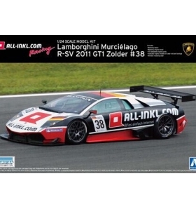 青岛社 1/24 拼装车模 林宝坚尼 2011 GT1 Zolder #38 00718