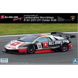 青岛社 1/24 拼装车模 林宝坚尼 2011 GT1 Zolder #38 00718