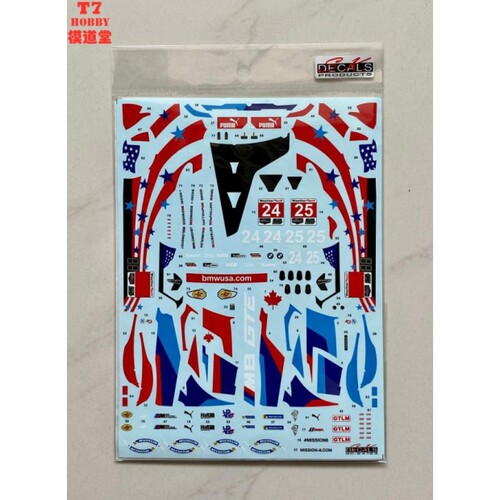 SK Decals 水贴 1/24 BMW M8 GTE WeatherTech 2018 SK24123