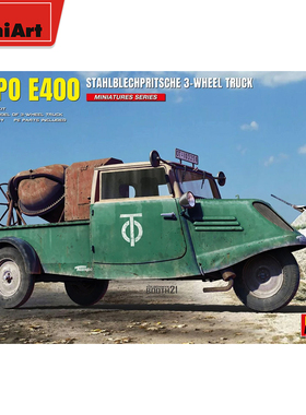 MINIART 1/35 Tempo E400 STAHLBLECH PRITSCHE 3轮卡车38059