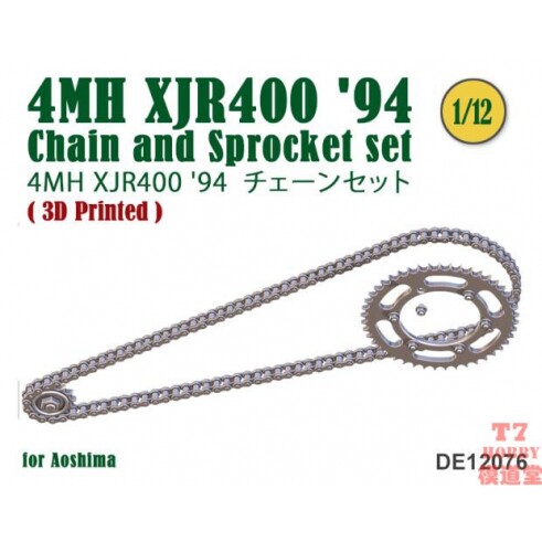 FAT FROG 1/12 链条模型 4MH XJR400 '94 配青岛社 DE12076