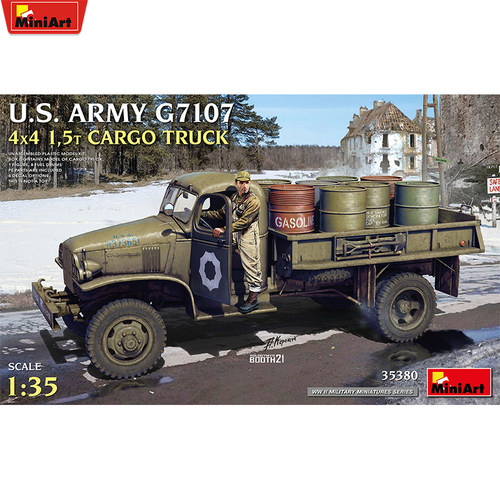 MiniArt 1/35美军G7107 1.5吨 4X4运输卡车 35380 拼装模型
