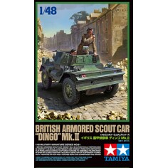 田宫拼装战车模型 1/48 英国装甲侦察车野狗II型 32581