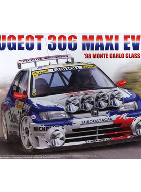 BEEMAX 1/24 标致306 Maxi EVO2‘98 蒙特卡洛拉力 BX24026