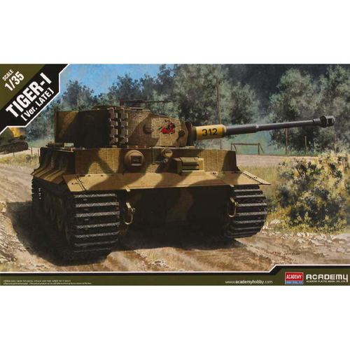 爱德美13314 1/35 TIGER-1“晚期” 坦克 拼装战车模型