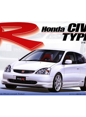 富士美 1/24 本田HONDA new Civic type R LA-EP3 '01 04686