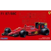 富士美 1/20 F1 拼装车模 法拉利 Ferrari F1-87/88C 09198