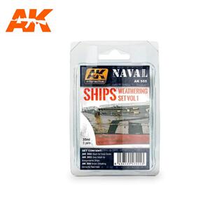 西班牙AK  模型 舰船 船身船底 旧化套装 Vol.1/2 AK555 556