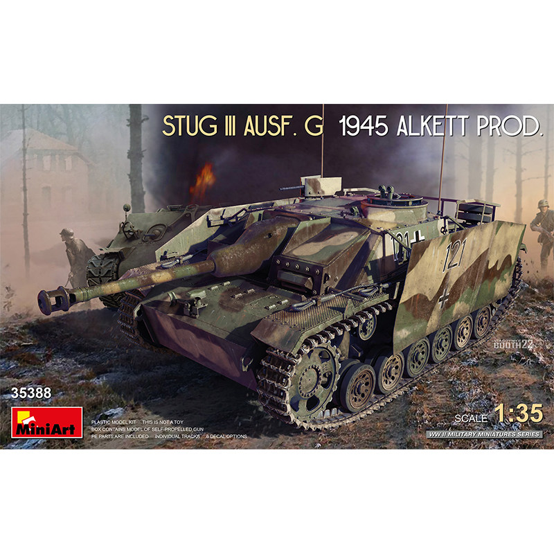 MiniArt 1/35德三号突击炮G型1945年Alkett阿尔凯特生产35388
