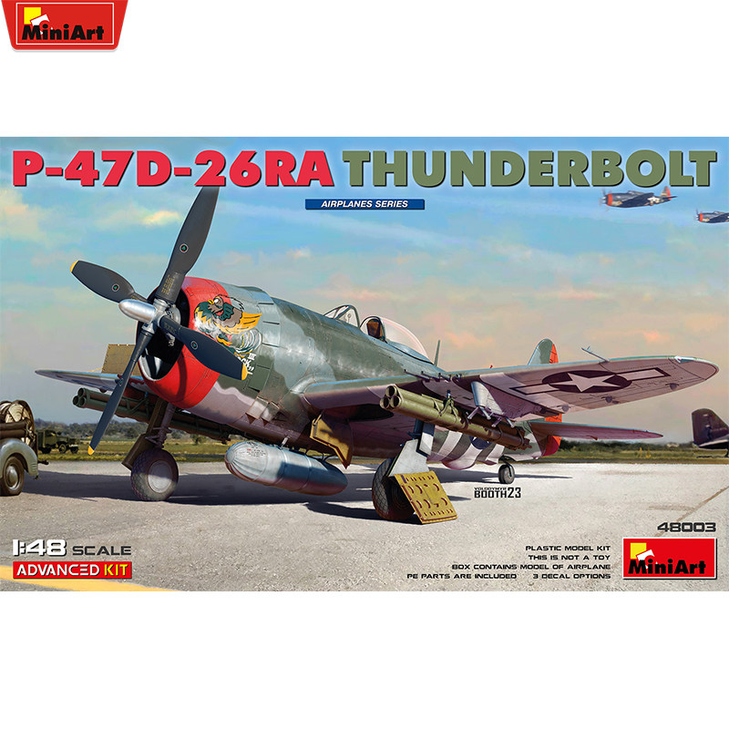 MINIART 1/48 P-47D-26RA 奶瓶 战斗机 (细节内部)48003