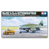 田宫 1/48 Me262A-2a战斗机及Sd.Kfz.2半履带牵引摩托车 25215