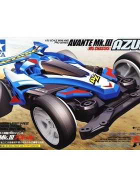 田宫原装1/32四驱车 AVANTE Mk.III AZURE MS底盘 18626