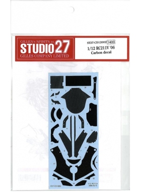 Studio 27 1/12 RC211V '06 碳纤维水贴 配T CD12002