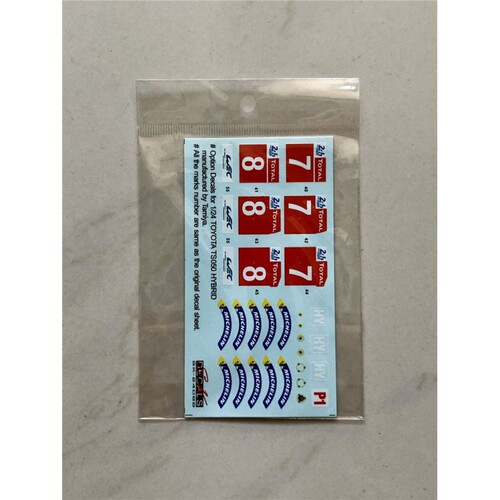 SK Decals 水贴 1/24 TOYOTA TS050 Le Mans 24H 配田 SK24089