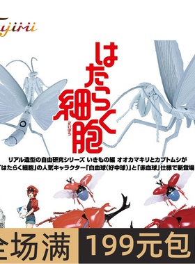 富士美 生物系列 工作细胞独角仙红细胞 螳螂 白细胞 17159