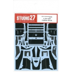 Studio 27 水贴 1/20 Tyrrell 020 碳纤维水贴 配田 CD20049