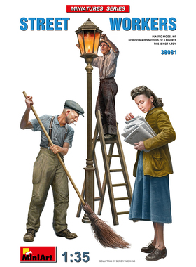 MiniArt 1/35  街头工人 拼装模型 38081