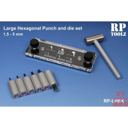 RP TOOLZ 模型工具 六角孔/六角形制作器打孔机 大号 RP-LHEX
