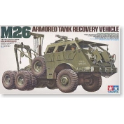 田宫拼装战车模型 1/35 美国军M26坦克牵引车 龙式车 35244