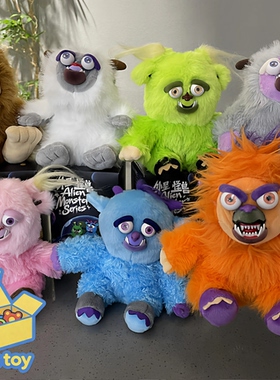 美国Feisty Pets正版变脸玩偶公仔怪兽系列潮玩盲盒玩具挂件礼物