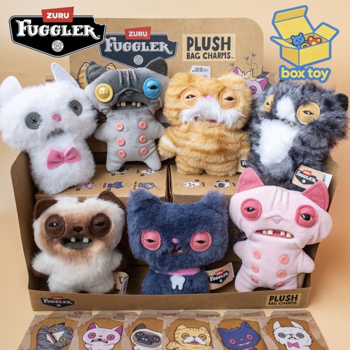 Fuggler萌牙怪兽猫咖毛绒挂件