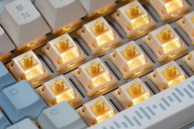 QVQ 奶龙N2轴纯闷轴3.6mm键程旭华专模特调奶龙轴v2 机械键盘轴体