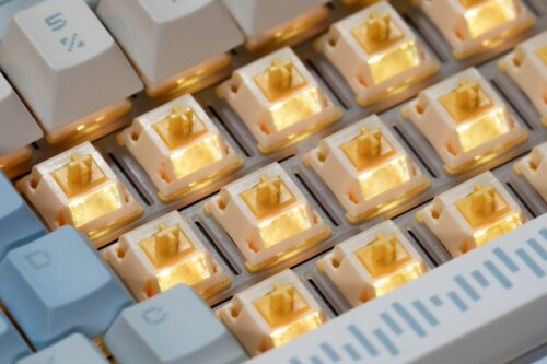 QVQ N2轴纯闷轴3.6mm键程旭华专模特调奶龙轴v2 五脚机械键盘轴体