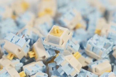 奶油茶轴 闷闷轴 微段落类茶轴 温润轴心柱触底 Minikeys x HMX