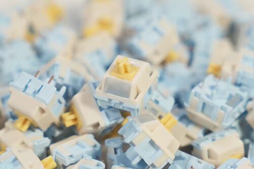 奶油茶轴 闷闷轴 微段落类茶轴 温润轴心柱触底 Minikeys x HMX
