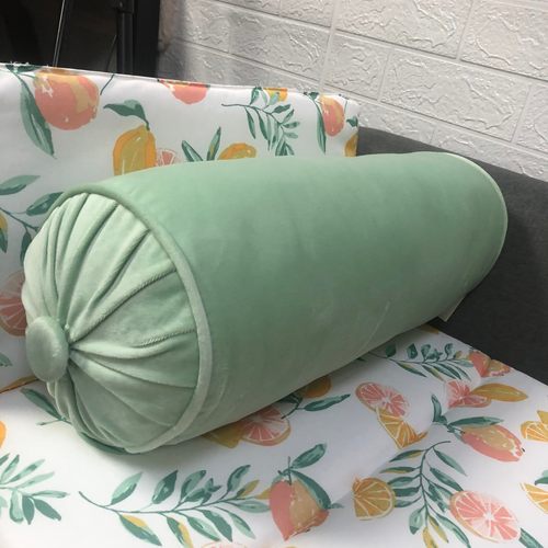 外贸四季腰枕圆沙发圆抱枕长条汽车靠枕圆柱筒含芯短毛绒原单枕头