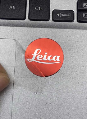 徕卡LOGO贴纸Laica红标志贴手机相机单反镜头盖金属贴个性装饰贴