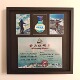 登山证明书奖牌展示框马拉松相框展示架徽章装 裱框勋章收纳创意