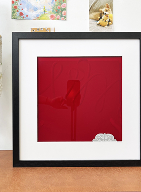 肖战黑胶唱片盒子相框收纳收藏展示框封面装裱框CD专辑收纳框架