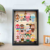 CRYBABY眼泪工厂系列展示盒泡泡玛特盲盒展示盒壁挂灯光收纳相框