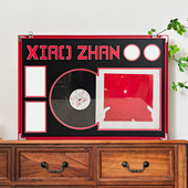 铝合金黑胶展示框唱片收藏相框照片装 裱框CD专辑展示架