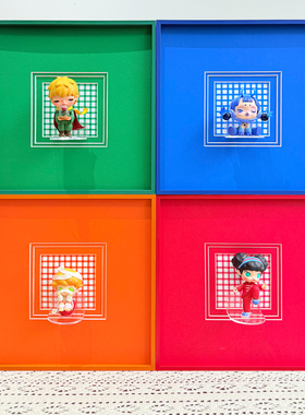 入户玄关noyota盲盒相框收纳展示架2025新款客厅转角可diy展示框