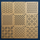 赏味生活 刺子绣模板 透明画图尺描图板小针绣一目绣手工DIY工具