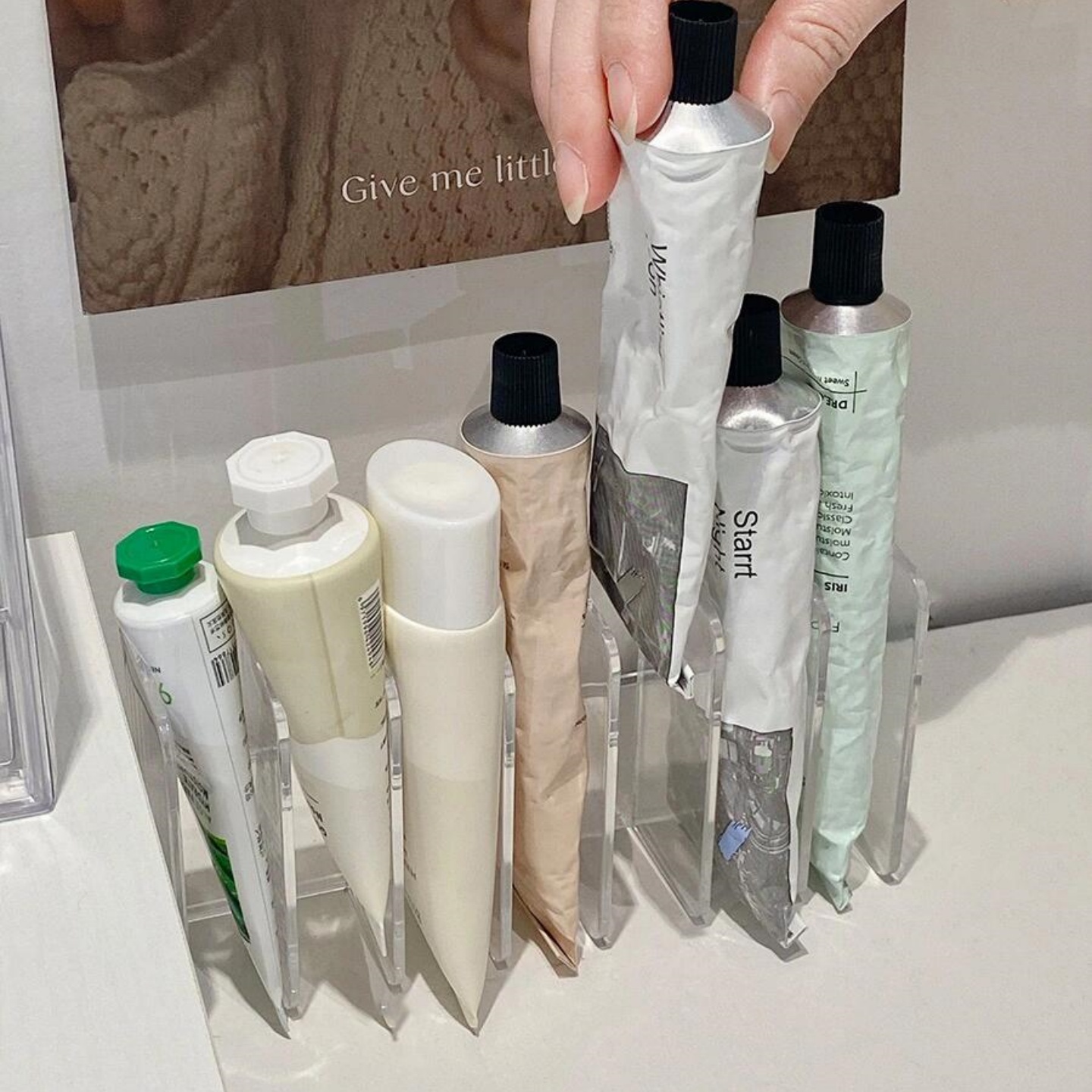 桌面护士霜洗面奶收纳盒