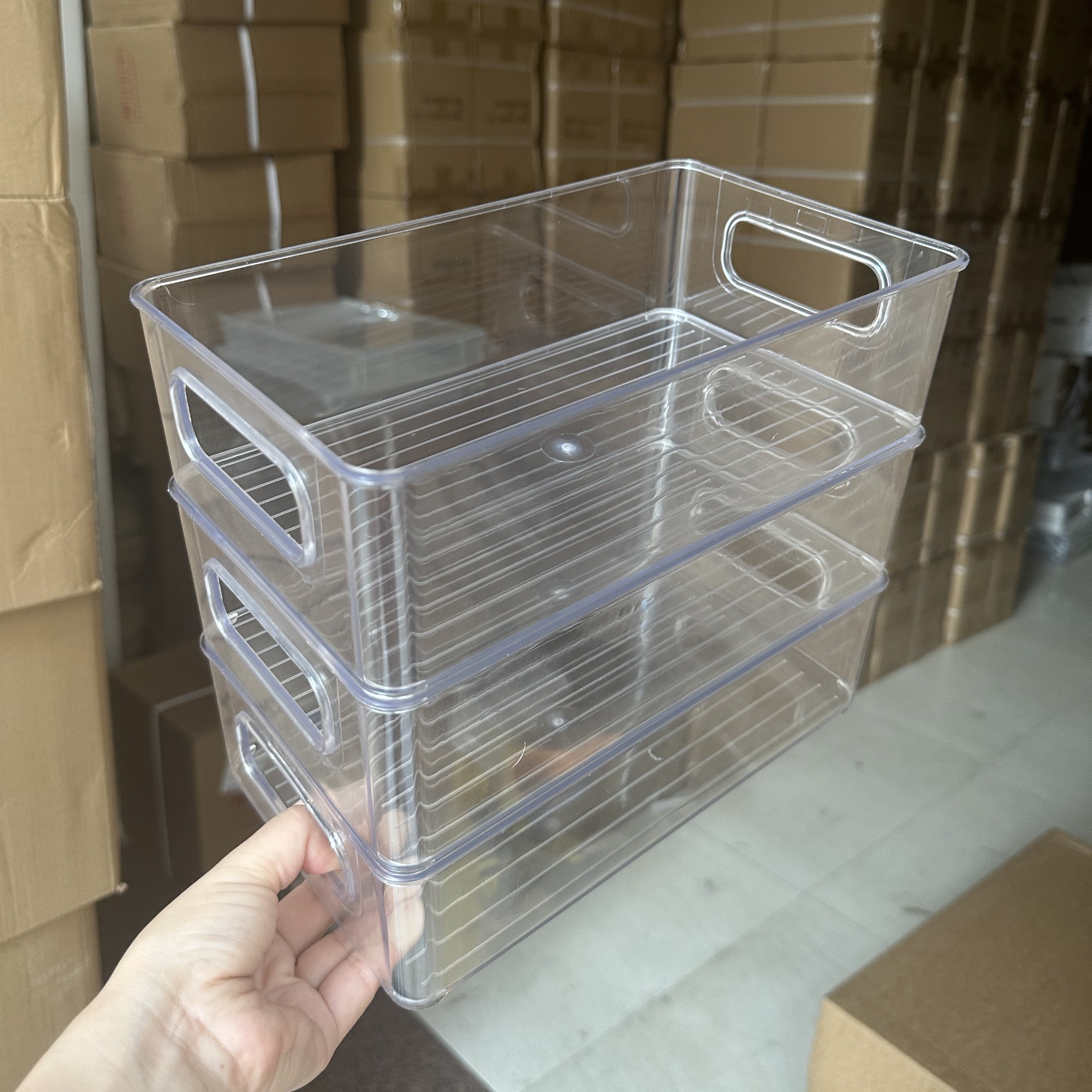 多功能收纳盒桌面化妆品透明盒子宿舍塑料抽屉整理盒可叠加置物架