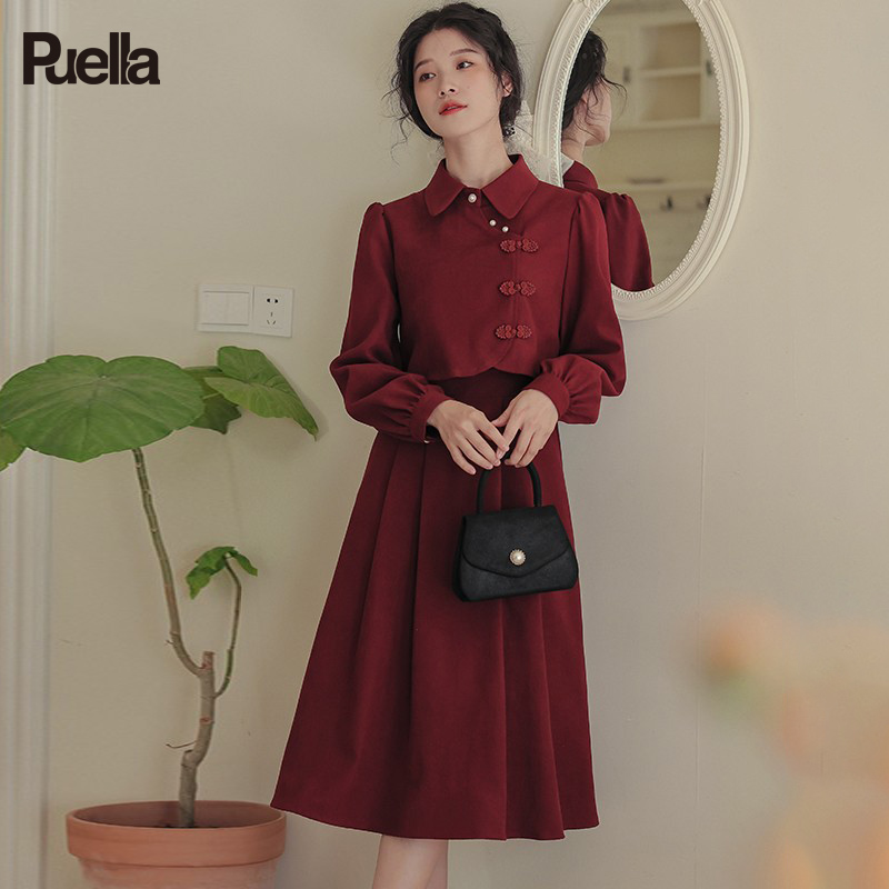Puella拉夏贝尔韩版时尚连衣裙