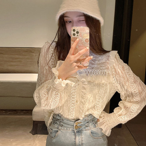 秋冬新款时尚百搭女雪纺衬衫