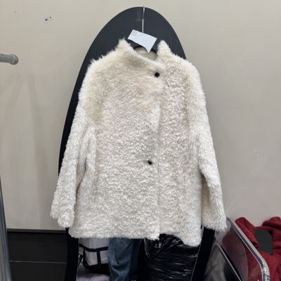 欧洲站皮毛一体加厚保暖女外套