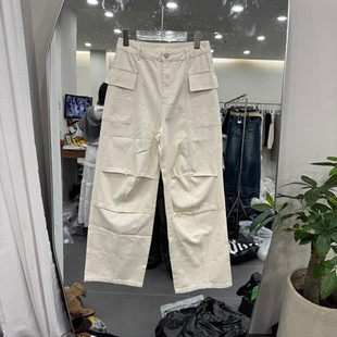 新款 女款 时尚 风多口袋休闲裤 欧货 高腰纯色工装 欧洲站2026春季