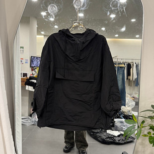 欧洲站2026春季新款时尚立领纯色连帽半拉链卫衣女款上衣欧货