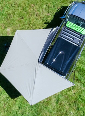 overland车边帐 270度侧帐篷五角侧围布房子 坦克300车顶扇形天幕