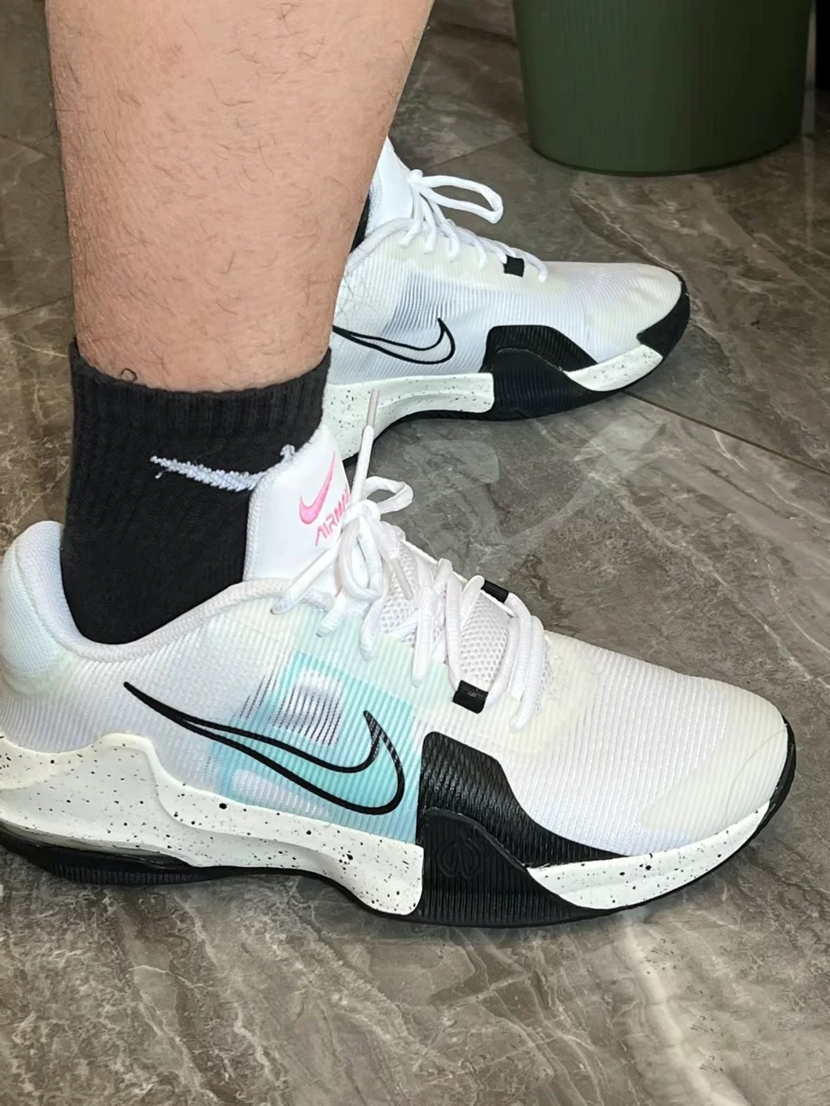 Nike Air Max IMPACT 4 Black and White Nike Low Gangs Facial Basketball Shoes Male DM1124-004